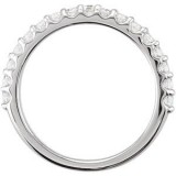 14K White 1/2 CTW Diamond Band photo 2