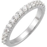 14K White 1/2 CTW Diamond Band photo