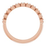 14K Rose 1/6 CTW Diamond Anniversary Band photo 2