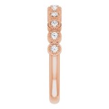 14K Rose 1/6 CTW Diamond Anniversary Band photo 4