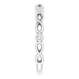 14K White .06 CTW Diamond Anniversary Band photo 4