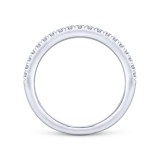 Gabriel & Co. 14k White Gold Contemporary Anniversary Wedding Band photo 2