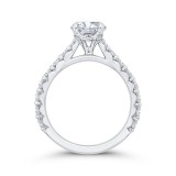 Shah Luxury 14K White Gold Diamond Engagement Ring (Semi-Mount) photo 4