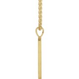 14K Yellow 1/5 CTW Black Diamond Triangle 24 Necklace photo 2