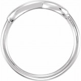 14K White Double Infinity-Inspired Ring photo 2