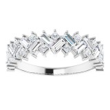 14K White 9/10 CTW Diamond Anniversary Band photo 3