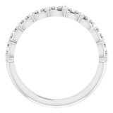 14K White 3/8 CTW Diamond Anniversary Band photo 2