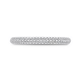 Shah Luxury 14K White Gold Diamond Wedding Band photo