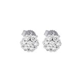 Gems One 14Kt White Gold Diamond (1/6Ctw) Earring photo