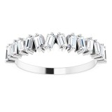 14K White 1/2 CTW Diamond Anniversary Band photo 3