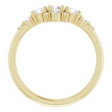 14K Yellow 1/2 CTW Diamond Stackable Ring photo 2