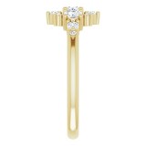 14K Yellow 1/2 CTW Diamond Stackable Ring photo 4