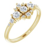 14K Yellow 1/2 CTW Diamond Stackable Ring photo