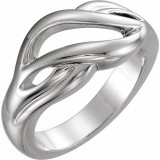 14K White Freeform Remount Ring photo 3