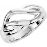 14K White Freeform Remount Ring photo