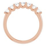 14K Rose 1/2 CTW Diamond Anniversary Band photo 2