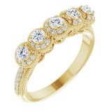 14K Yellow 1/2 CTW Diamond Anniversary Band photo