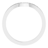 14K White Vintage-Inspired V Ring photo 2