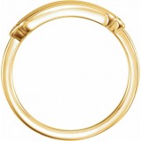14K Yellow .03 CTW Diamond 18x5 mm Rectangle Signet Ring photo 2