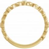 14K Yellow .07 CTW Diamond Anniversary Band with Bead Blast Finish photo 2