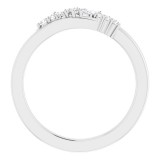 14K White 1/5 CTW Diamond Scattered Ring photo 2
