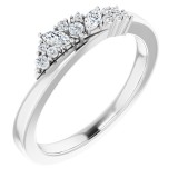 14K White 1/5 CTW Diamond Scattered Ring photo