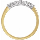 14K Yellow & White 1/4 CTW Diamond Anniversary Band photo 2