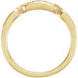 14K Yellow Stackable Bead Ring photo 2