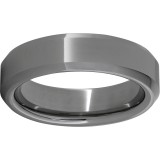 Rugged Tungsten  6mm Beveled Edge Polished Band photo