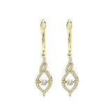 Gems One 14KT Yellow Gold & Diamond Rhythm Of Love Fashion Earrings  - 3/8 ctw photo