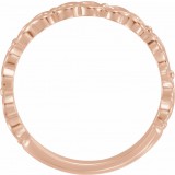14K Rose  Stackable Ring photo 2
