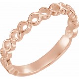 14K Rose  Stackable Ring photo