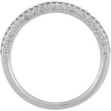 14K White 1/5 CTW Diamond Band photo 2