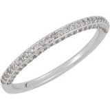 14K White 1/5 CTW Diamond Band photo