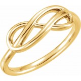 14K Yellow Double Infinity-Inspired Ring photo