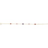 10K Yellow .04 CTW Diamond Youth Flower 7 Bracelet photo 2