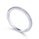 Gabriel & Co. 14k White Gold Contemporary Anniversary Wedding Band photo 3