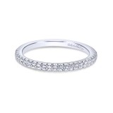 Gabriel & Co. 14k White Gold Contemporary Anniversary Wedding Band photo