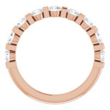 14K Rose 9/10 CTW Diamond Anniversary Band photo 2
