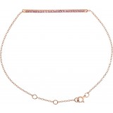 14K Rose Pink Sapphire 8 Bracelet photo