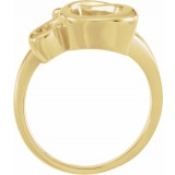 14K Yellow Metal Fashion Ring photo 2