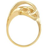 14K Yellow Freeform Ring photo 2