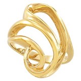 14K Yellow Freeform Ring photo