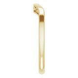14K Yellow Floral Matching Band photo 4