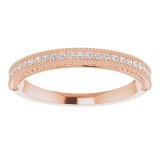 14K Rose 1/10 CTW Diamond Anniversary Band photo 3