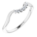 14K White .05 CTW Diamond Matching Band photo